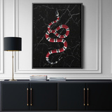 Snake on Black Marble