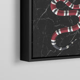 Snake on Black Marble